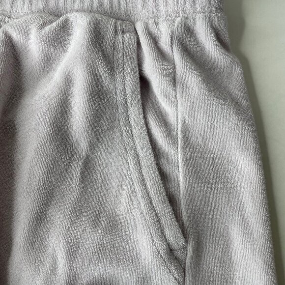 Fabletics Lavender Lustre Towel Terry Mushroom Shorts Size Small Comfy Summer - Picture 5 of 6